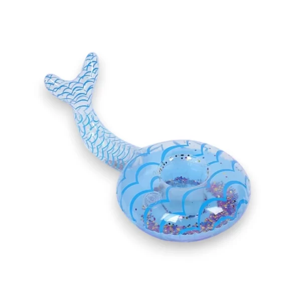 Porta vaso cola sirena escarcha