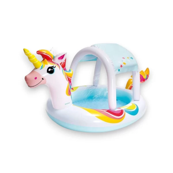 Piscina unicornio Piscina unicornio con techo intex